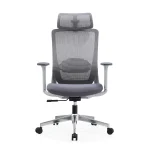 Grey High-Back Ergonomic Office Chair - Image 2