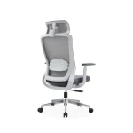 Grey High-Back Ergonomic Office Chair - Image 3