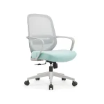 Grey Mid Back Desk Chair