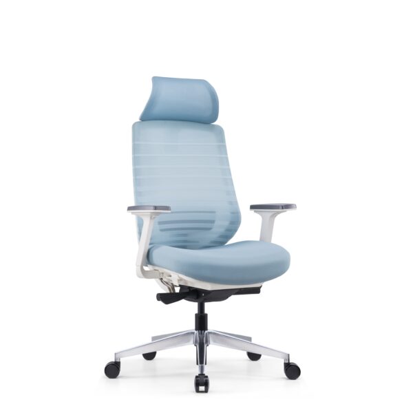 Grey high-Back Ergonomic Office Chair